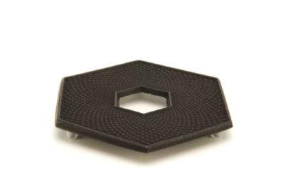Black Hexagon Cast Iron Trivet